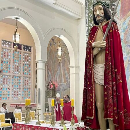 Padre diz que queda de imagem do padroeiro de Cuiabá foi ‘sinal divino’