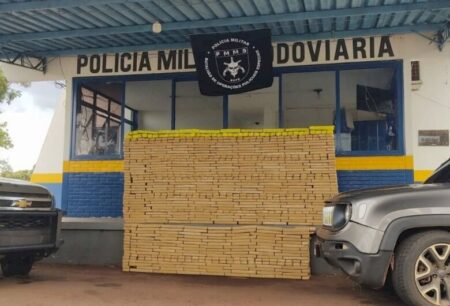 Homem morre em confronto com a polícia ao tentar fugir com mais de 1t de maconha