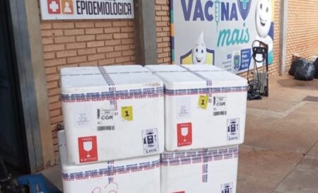 Segunda remessa chega e MS recebe mais de 3,7 mil doses da vacina contra a dengue