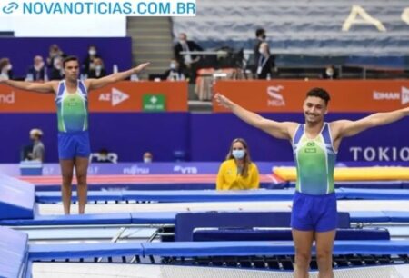 Rayan Dutra garante vaga nos Jogos de Paris na ginástica de trampolim