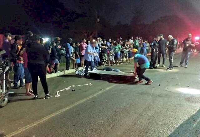Mulher de 46 anos morre atropelada por moto na MS-156 próximo a Dourados
