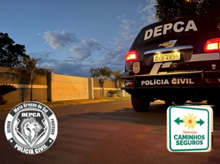 Polícia Civil cumpre mandado de prisão preventiva por estupro de vulnerável, durante deflagração da Operação “Caminhos Seguros – 2024′ em Campo Grande