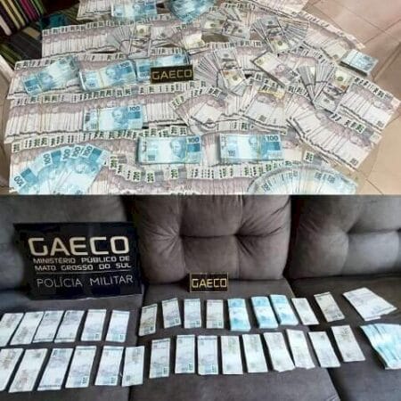 Dinheiro apreendido pelo Gaeco estava nas casas de Cezário e de suposto operador