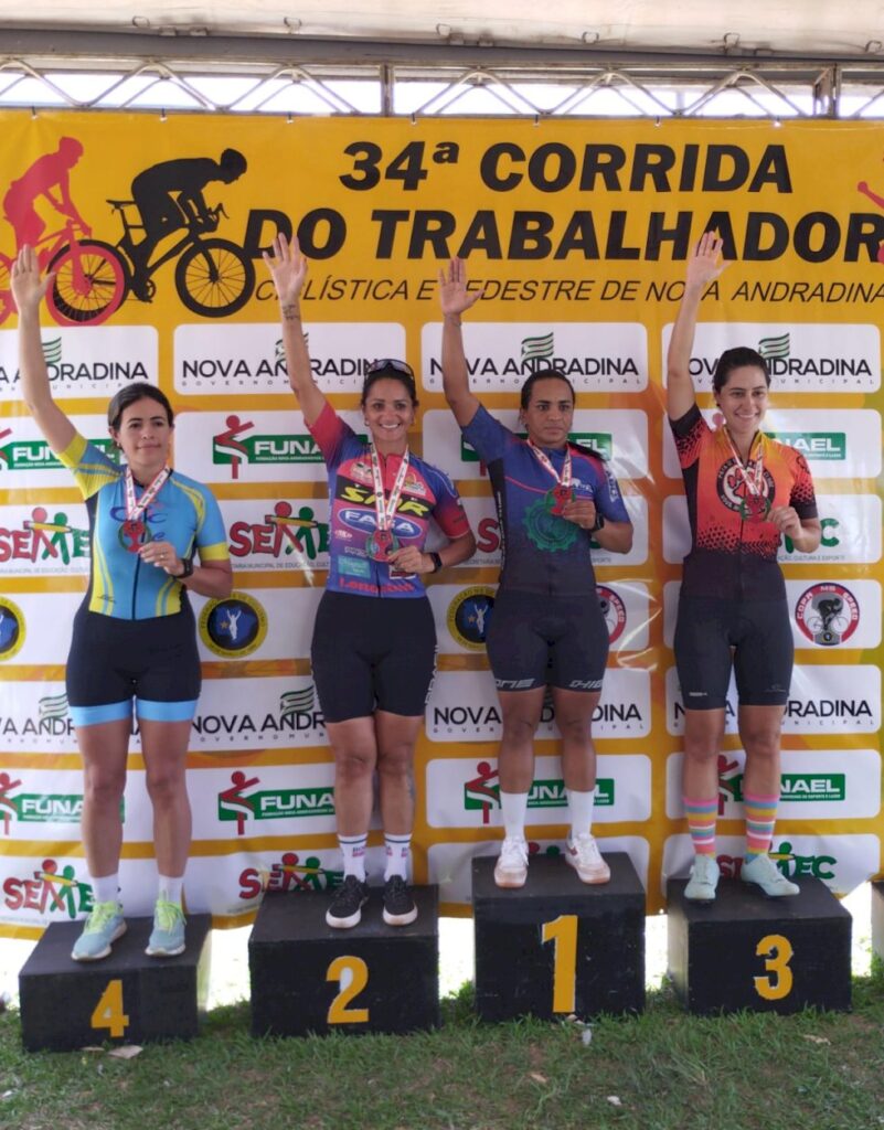 Fazendo história no ciclismo em Nova Andradina, Karol é campeã mais uma vez