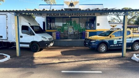 PMR prendeu homem que transportava mais de 1 tonelada de droga em um caminhão de mudança