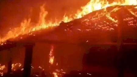 Casa de reza é destruída pelo fogo em reserva indígena de MS