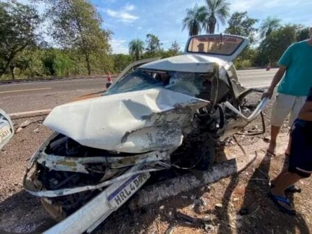 Criança de quatro anos é a terceira vítima de acidente fatal na BR-262