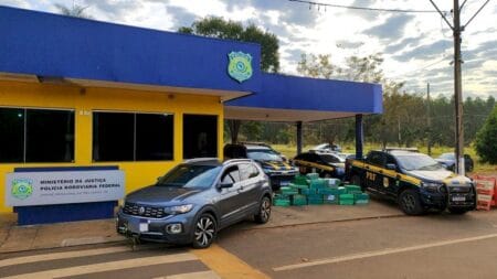 PRF apreende 513 Kg de maconha em Três Lagoas