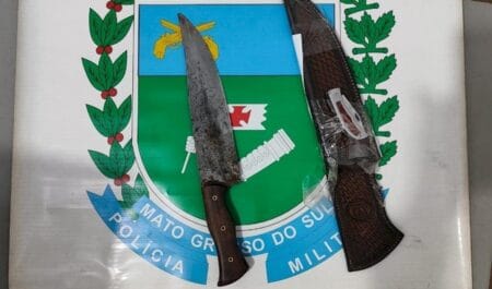 Após entrar com facão em hospital de Ivinhema, homem é preso por porte ilegal de arma
