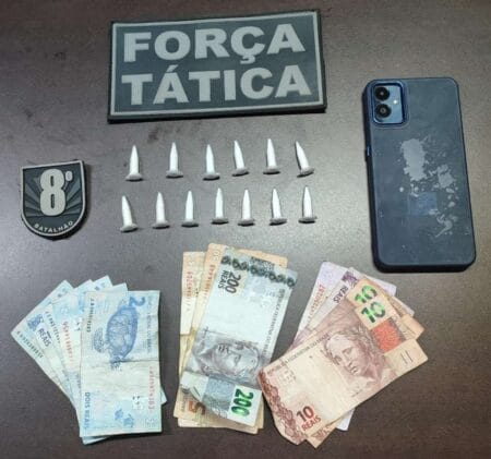 IVINHEMA: Força Tática prende homem por tráfico de drogas