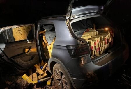 Motorista abandona veículo com quase 1 tonelada de maconha em rodovia de MS