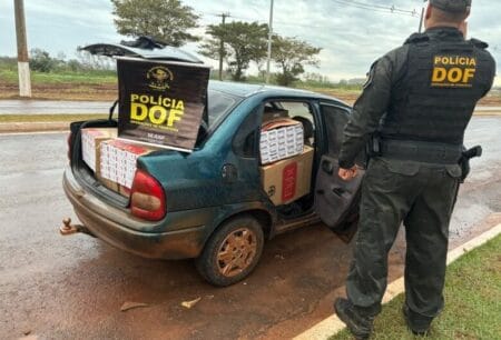Dois veículos são apreendidos pelo DOF com quase R$ 100 mil em cigarros contrabandeados