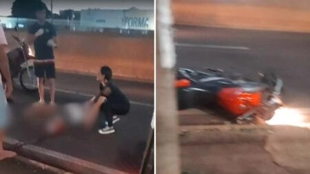 Motociclista tem perna decepada após acidente em avenida de MS