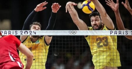 Brasil perde para os Estados Unidos e está fora do vôlei masculino nas Olimpíadas de Paris