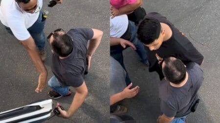 Homem é preso após agressão em ato com Flávio Bolsonaro
