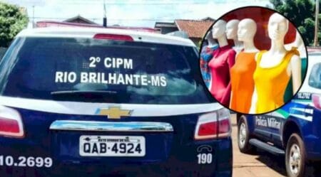 Jovem arromba loja para ‘abusar’ de manequim, leva lingerie e acaba preso em Rio Brilhante