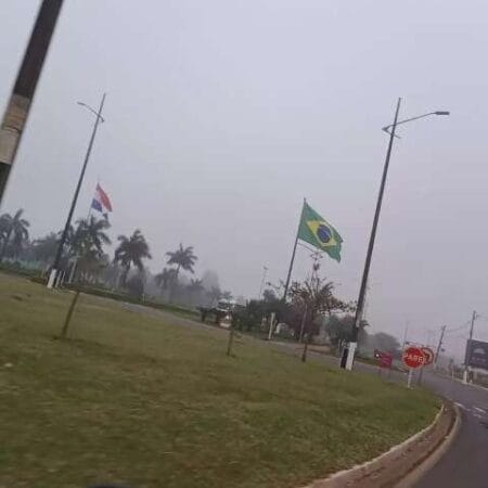 Nevoeiro na fronteira indica passagem de frente fria e chance de chuva em MS