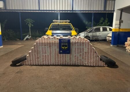NOVA ANDRADINA: PMR apreende 500 pacotes de cigarros de origem estrangeira na MS-473