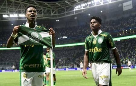 Estêvão se firma como estrela do Palmeiras e pode dobrar marca de Endrick no último Brasileiro