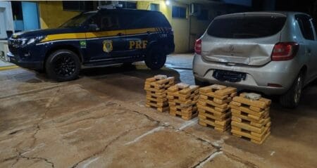 PRF apreende 100 Kg de maconha em Água Clara