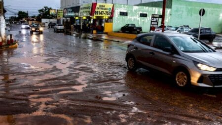Alerta de chuvas intensas permanece em 33 cidades de Mato Grosso do Sul