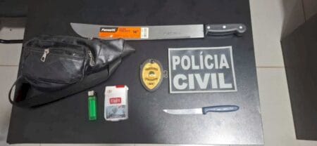 Marido nervoso tenta matar esposa a facadas no terminal rodoviário em cidade de interior