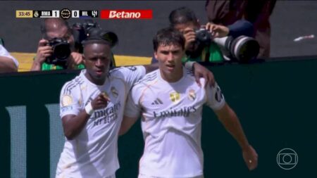 Jornal detona atuação de Vini Jr. em empate do Real: ‘Vinicius continua em queda livre’