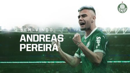 Palmeiras anuncia a contratação de Andreas Pereira