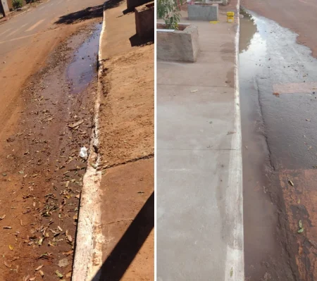 Vereadora cobra soluções para acúmulo de água em ruas de Nova Casa Verde.