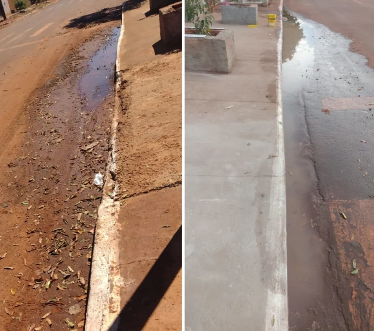 Vereadora cobra soluções para acúmulo de água em ruas de Nova Casa Verde.