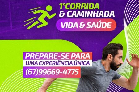 Nova Andradina recebe neste domingo a 1ª Corrida e Caminhada Vida e Saúde