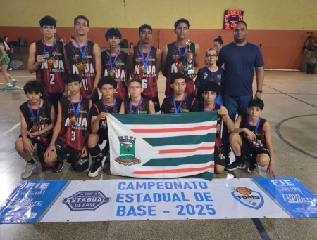 Equipe Sub-14 da Funael conquista 3º lugar no Estadual de Basquetebol.