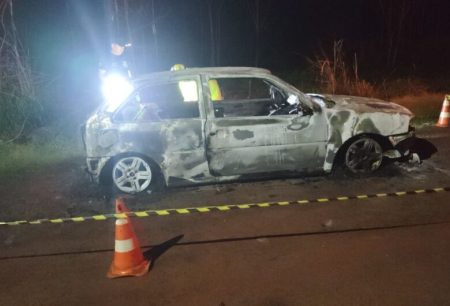 Douradense carbonizado em carro foi assassinado após discussão durante bebedeira