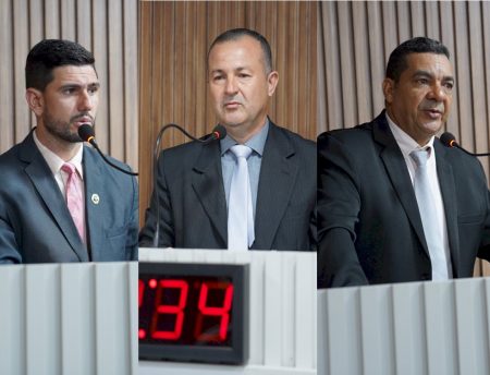 Vereadores Diego, Lorinho e Cabo Máximo pedem divulgação de horários e kits de primeiros socorros no ginásio.