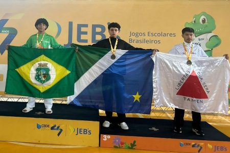 Atleta de Nova Andradina conquista bronze nos Jogos Escolares Brasileiros