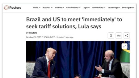 Mídia estrangeira dá destaque ao encontro entre Lula e Trump