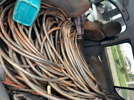 Quadrilha é flagrada transportando cerca de 200 kg de cabos de cobre furtados em Bataguassu