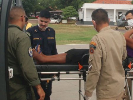 Picada por cobra, mulher é resgatada em escola no Pantanal