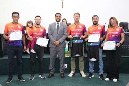 Por desempenho em competição, equipe Team Route de Nova Andradina é homenageada na Câmara.