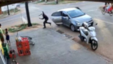 Suspeito de homicídio com máscara de personagem de terror é preso em MS