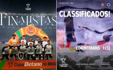 Corinthians vence o Cruzeiro nos pênaltis e garante vaga na final da Copa do Brasil 2025