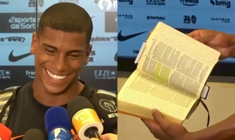 Jogador do Corinthians leva Bíblia para o jogo: ‘Amor de Cristo’