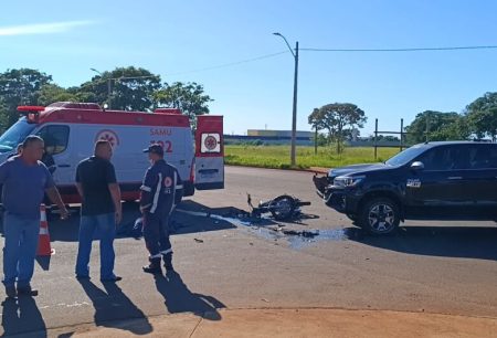 Identificado motociclista que morreu ao ser atingido por caminhonete em Dourados