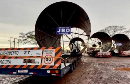 Transporte de carga superdimensionada deixará trânsito lento na MS-134 e BR-267