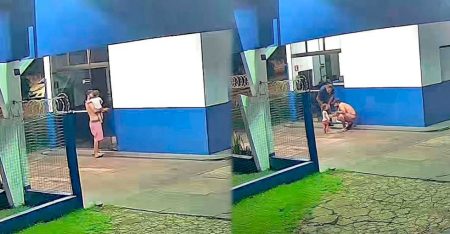 Criança de 6 anos é salva por policial após chegar engasgada a quartel da PM