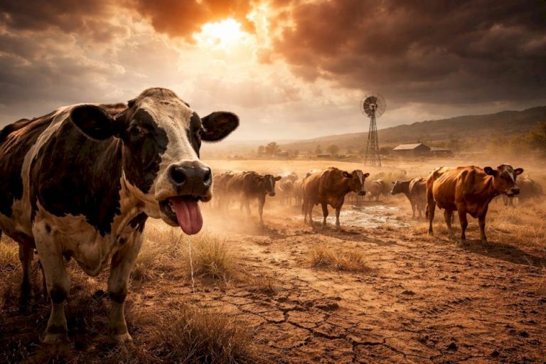 Estresse térmico no gado: calor extremo ameaça a pecuária do futuro