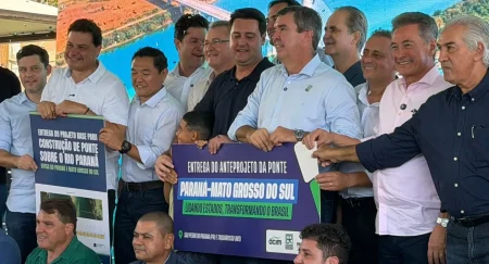 Ponte orçada em R$ 1,3 bilhão vai ligar MS ao PR e fortalecer Rota Bioceânica