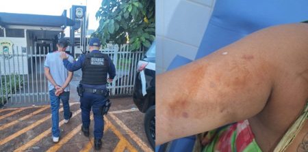 Homem é preso após atacar companheira com faca e tentar agressão com martelo