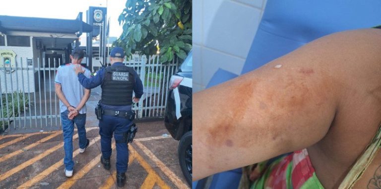 Homem é preso após atacar companheira com faca e tentar agressão com martelo