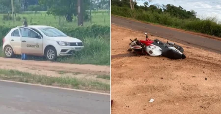 Motociclista morre em grave acidente na eMS-141,m Angélica.